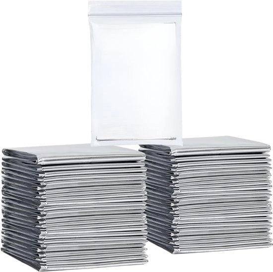 Necessario per emergenze - Coperta termica - Coperta di sopravvivenza - Coperta di emergenza - Coperta - Coperta di salvataggio - Kit di emergenza - Coperta isolante - Sicurezza - Oro - Argento - Sottocooling - Sovraccaldamento