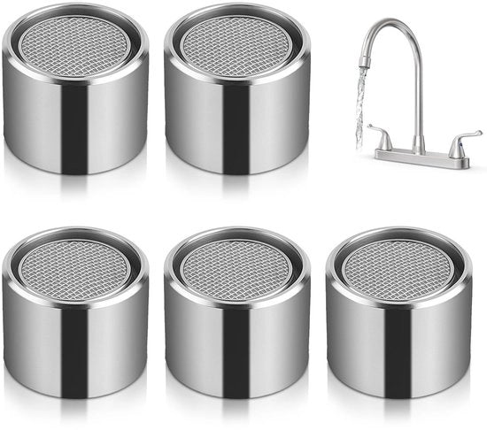 Regolatore di pressione per acqua di alta qualità - Filtro integrato - Aerator - Vario - Componente di ricambio - Duraturo e in acciaio inossidabile - Economizzatore di acqua per cucina e rubinetto
