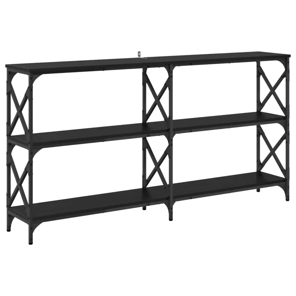 Tavolo consolle Rovere Nero 156 x 28 x 80,5 cm