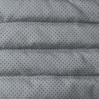 Copridivano Trapuntato 1 Posto in Microfibra Grigio Chiaro