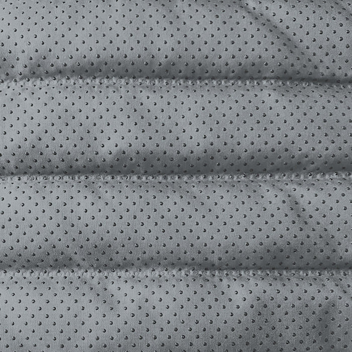 Copridivano Trapuntato 1 Posto in Microfibra Grigio Chiaro