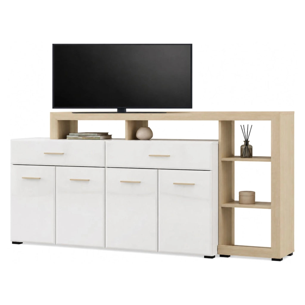 Madia Dovad, Credenza 2 Cassetti, 189x42x100h cm Bianco