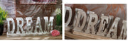 Decorazione in legno mdf scritta Dream 50 x 7 x 20 cm 2 Colori