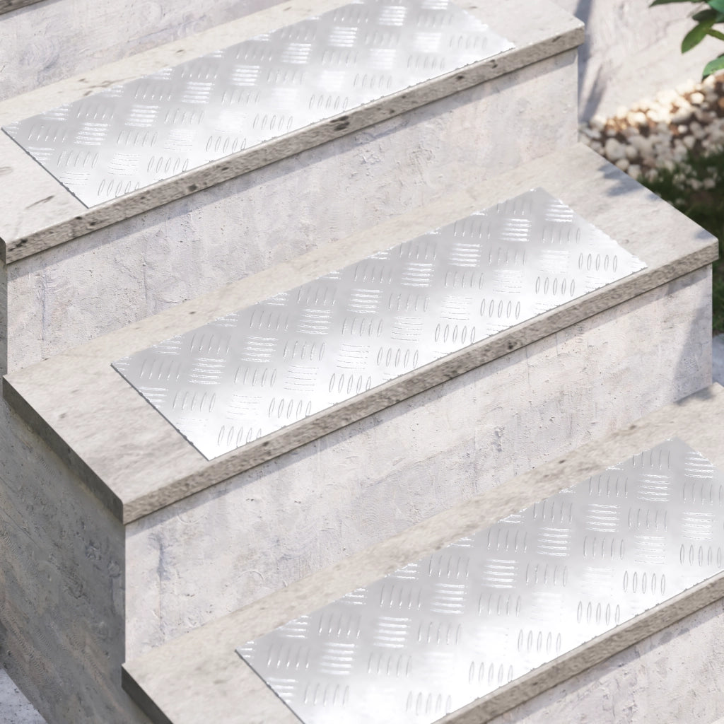 Placce a scacchi in alluminio 2 pz antiscivolo 60x20 cm