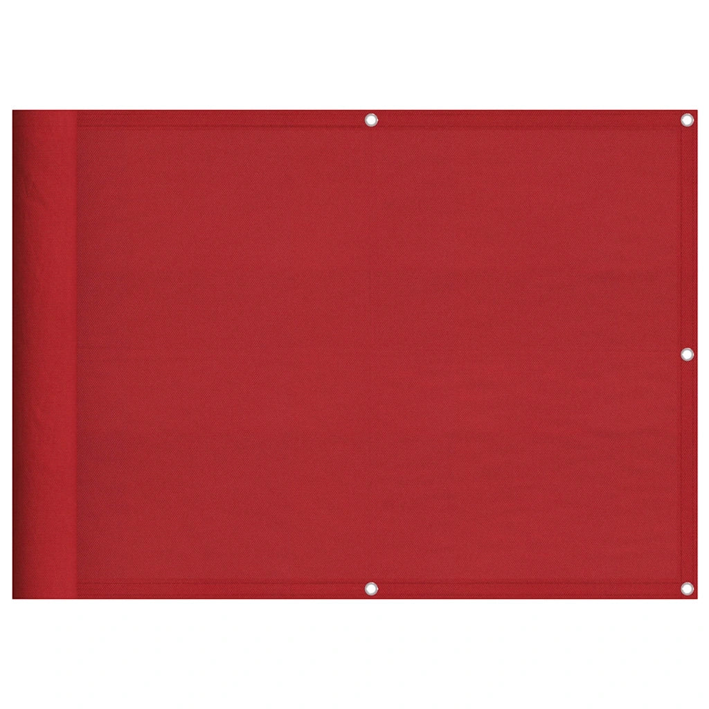 Paravento da Balcone Rosso 75x700 cm 100% Poliestere Oxford CFW1713223