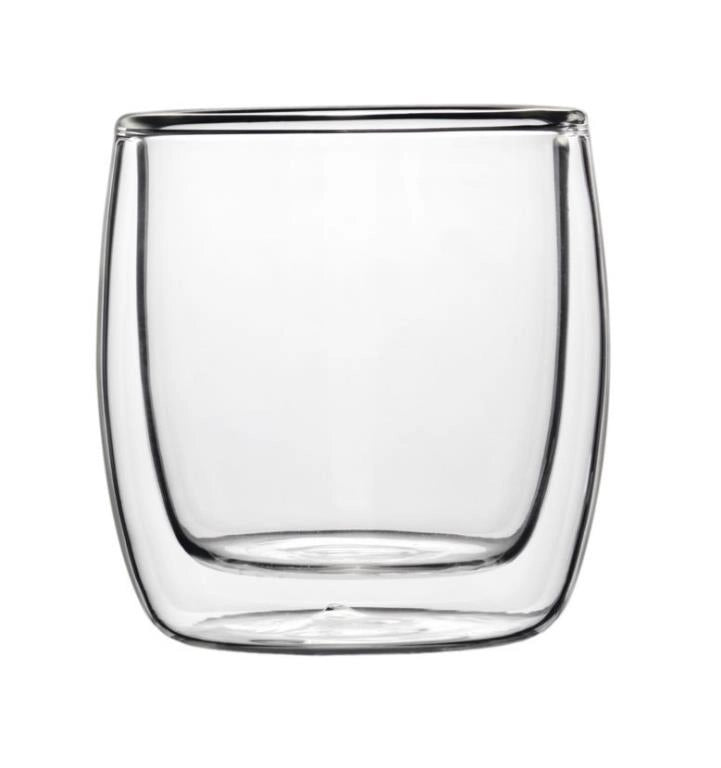 Set 2 Bicchieri Thermic Glass Michelangelo in Vetro Borosilicato 11 cl Luigi Bormioli