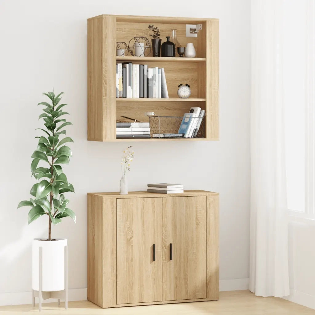 Credenza | Madia | Buffet da pranzo | Armadio da pranzo Rovere Sonoma in Legno Multistrato