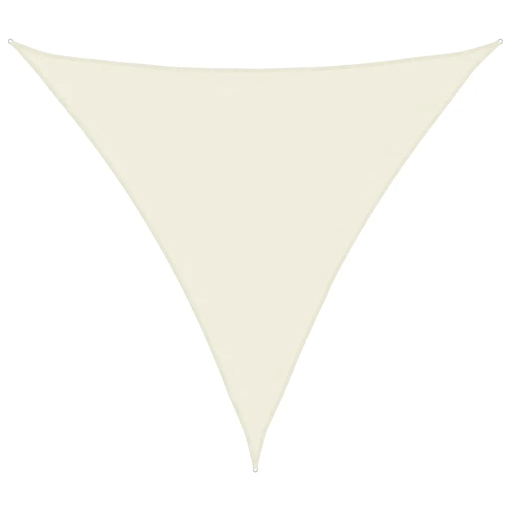 Parasole a Vela Oxford Triangolare 4x4x4 m Crema 135231