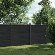 Pannello di Recinzione Grigio 353x186 cm in WPC 3282790