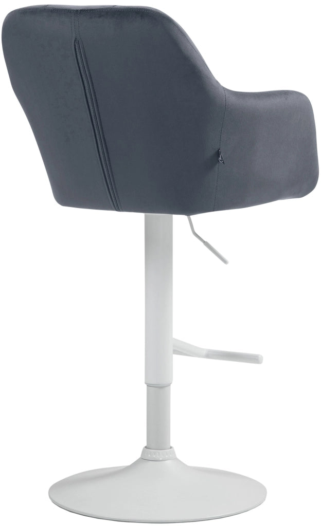 Barhocker Natoma Samt weiЯ