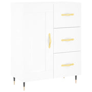 Buffet credenza cassettiera mobiletto mobile contenitore organizer per cucina soggiorno salotto 69,5 x 34 x 90 cm legno ingegnerizzato bianco 02_0030438