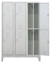 Armadio metallico multispogliatoio sovrapposto a norma ASL a 6 posti cm. 101x33x180h