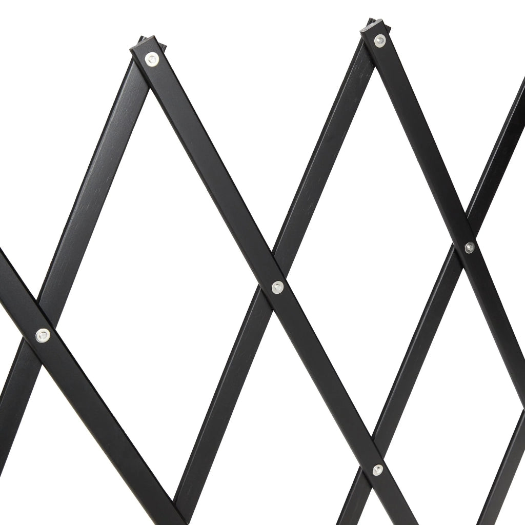 Barriera estensibile regolabile design robusto per cani 70 x 90 cm sicurezza accesso in bambù nero 13_0013082