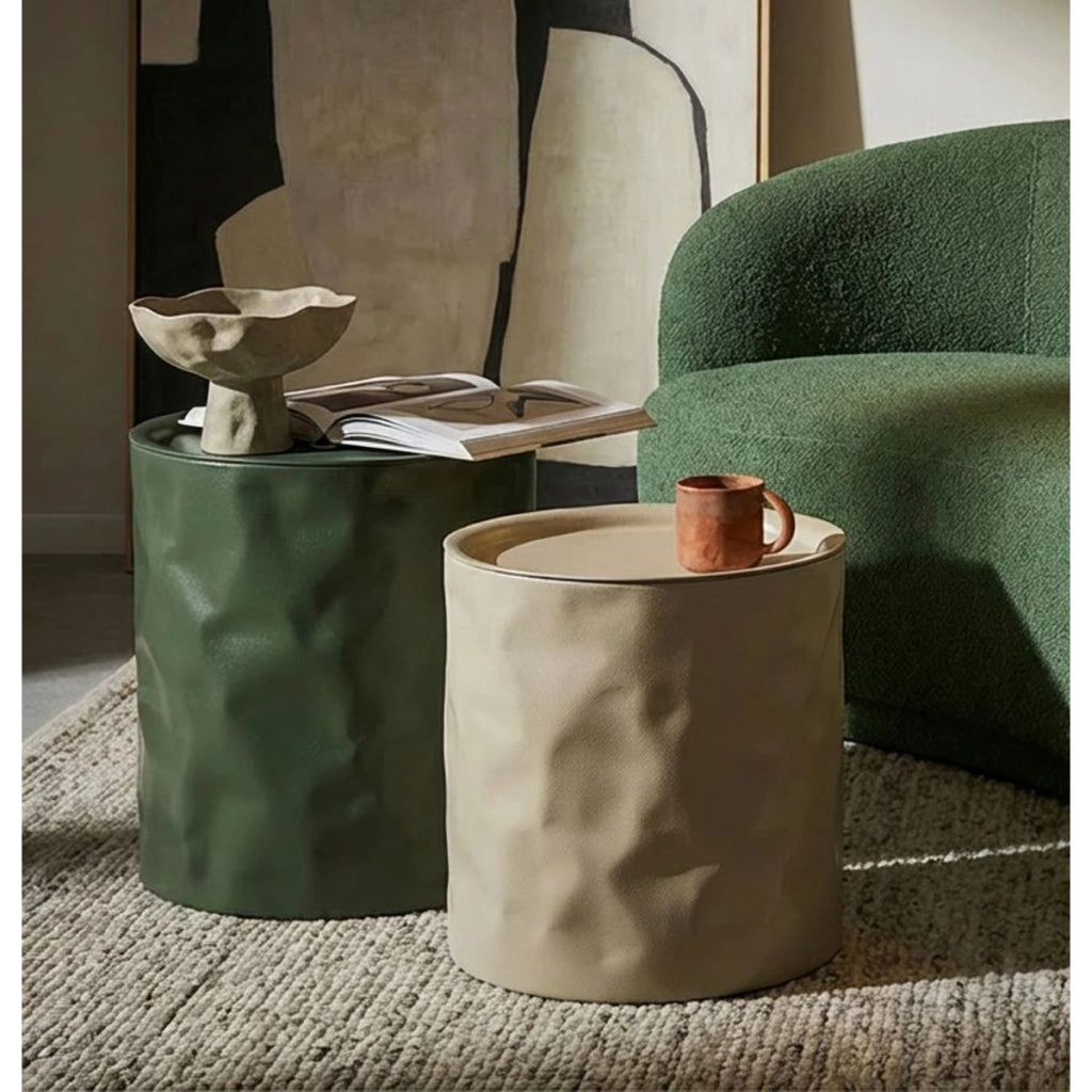 Set di Tavolini VKH1125, Multicolore, Metallo, 39,5x39,5x48 cm