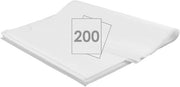 Pergamino per forno, 200 fogli rettangolari, impermeabile, grasso e adesivo, per forno, 40 x 30 cm, per pizza/burger/pane/cake/carne - bianco