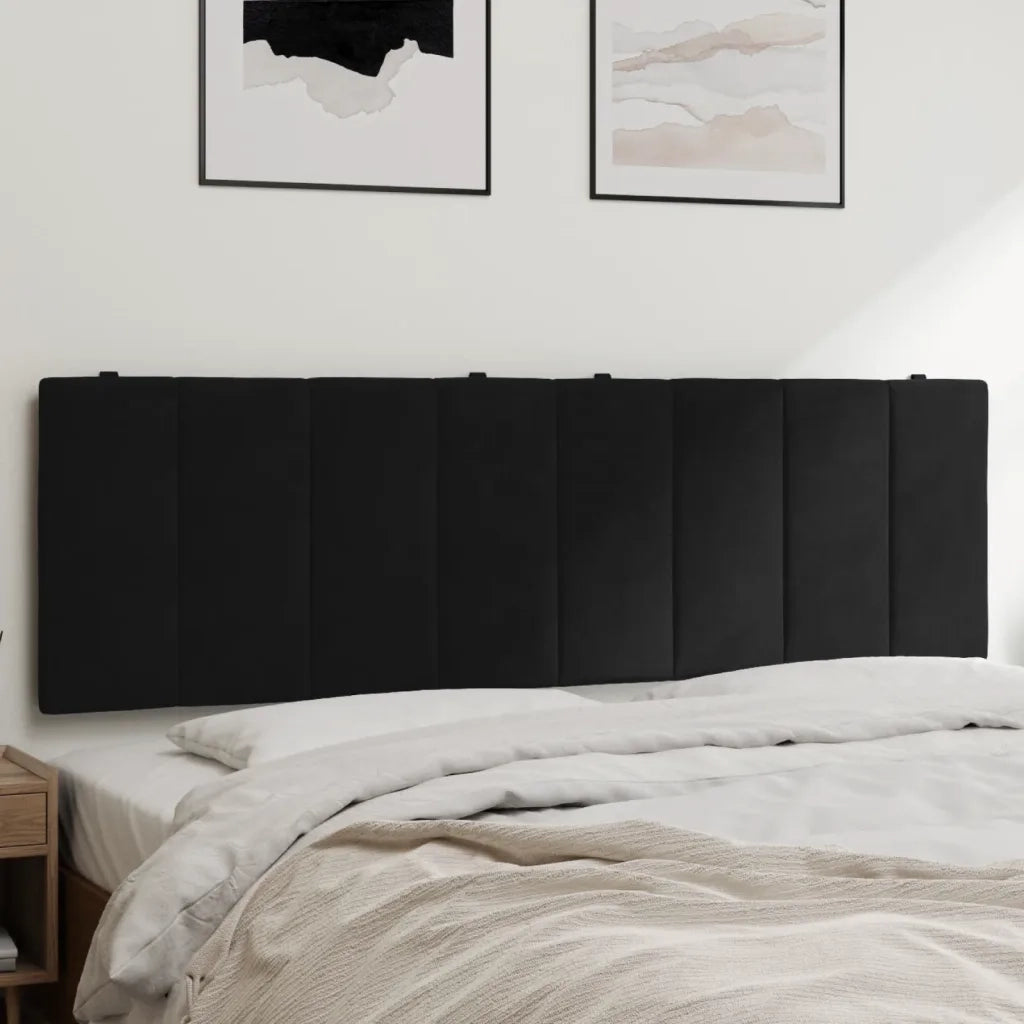 Cuscino Testiera Hanko Nero 160 cm in Velluto 374677