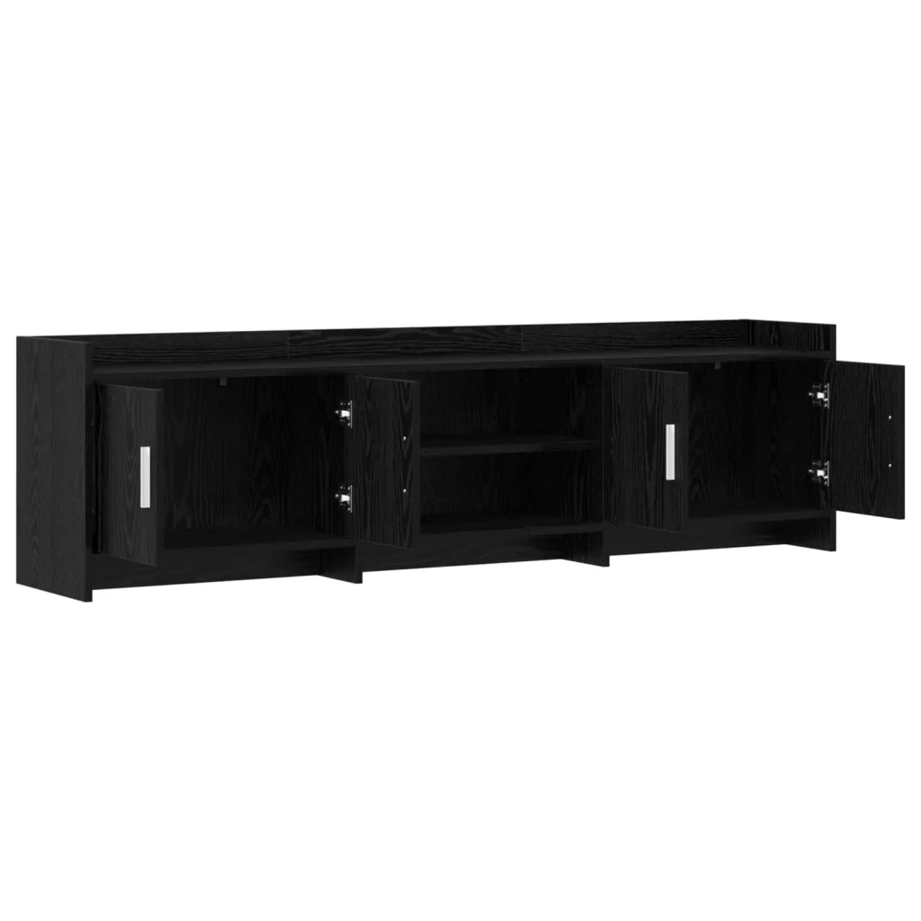 Mobile TV 168 x 33 x 47 cm Rovere Nero Legno ingegnerizzato 8011180