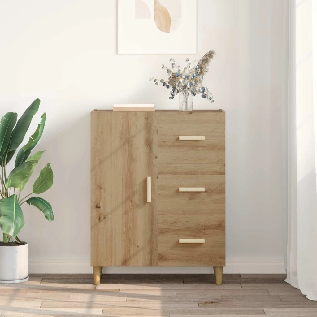 Credenza Rovere artigianale 34 x 69.5 x 90 cm Legno multistrato