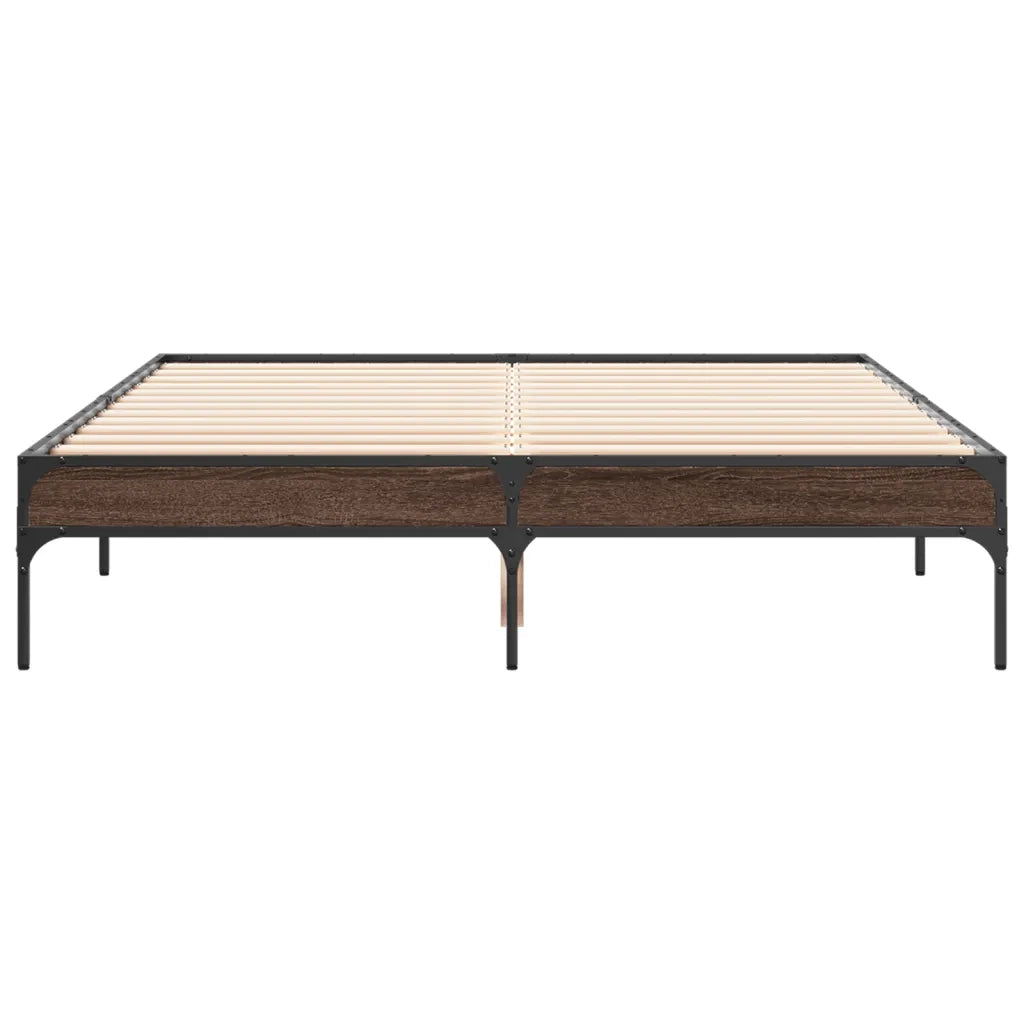 Giroletto Rovere Marrone 135x190cm in Legno Multistrato Metallo 845045