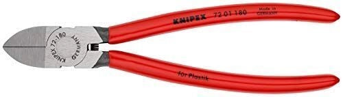 KNIPEX 72 01 180 Tronchese per Resina Sintetica 180 mm con Impugnature Rivestite in Plastica colore Nero