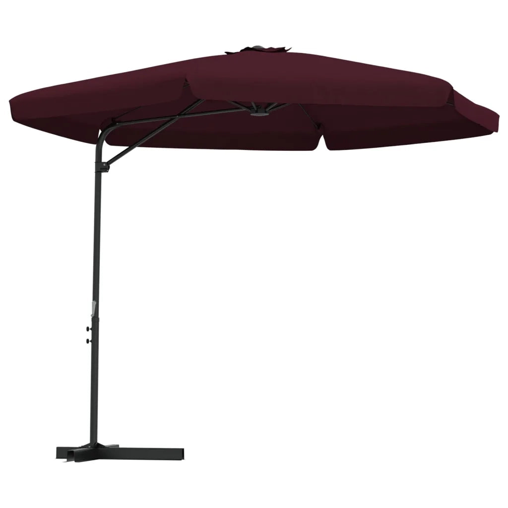 Ombrellone da Esterni con Palo in Acciaio 300 cm Rosso BordÃ²
