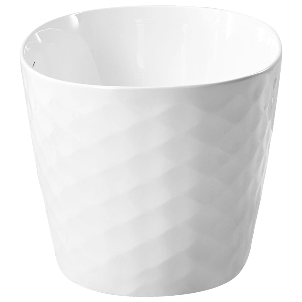 Vasca da bagno ovale moderna indipendente 170 x 80 cm Finitura acrilica lucida Motivo a rombi Bianco