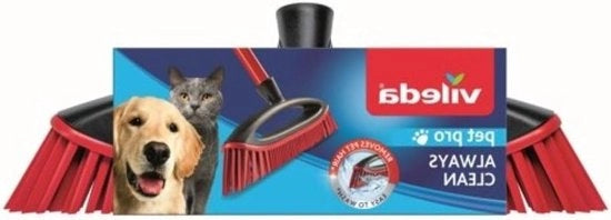 Broom di gomma | Attrae sporcizia e peli di animali e li raccoglie | Adatto per tutti i tipi di pavimento | Facile da pulire | Acciaio non incluso