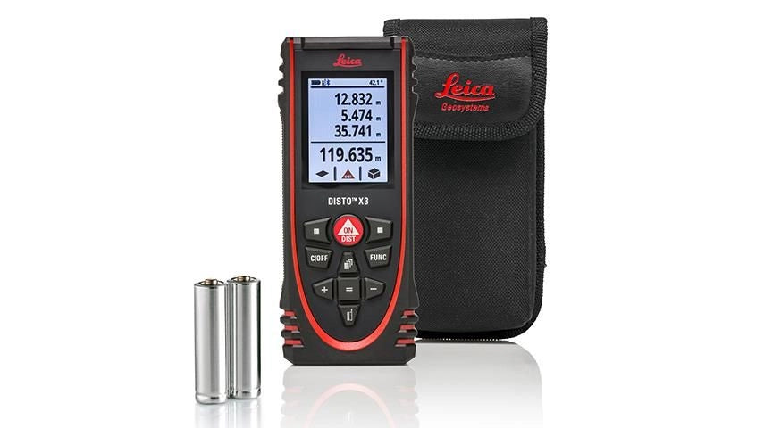 Leica DISTO X3 Leica DISTO X3 misuratore laser di distanza portata 150 m precisione ±1,0 mm IP65 Bluetooth Smart colore Nero