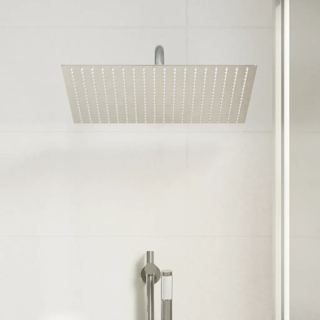 Testa Doccia a Pioggia in Acciaio Inox 304 40x40 cm Quadrata 4103915