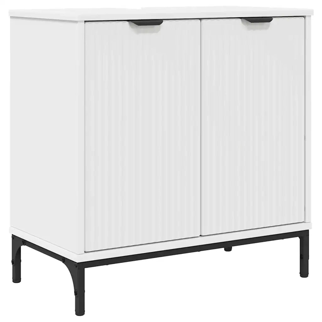 Armadio per Lavabo da Bagno Bianco 60,5 x 33,5 x 61 cm