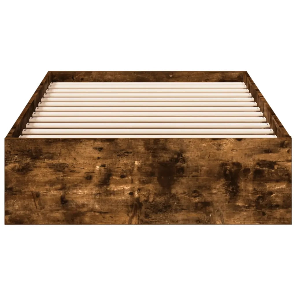 Giroletto con Cassetti Rovere Fumo 75x190 cm Legno Multistrato