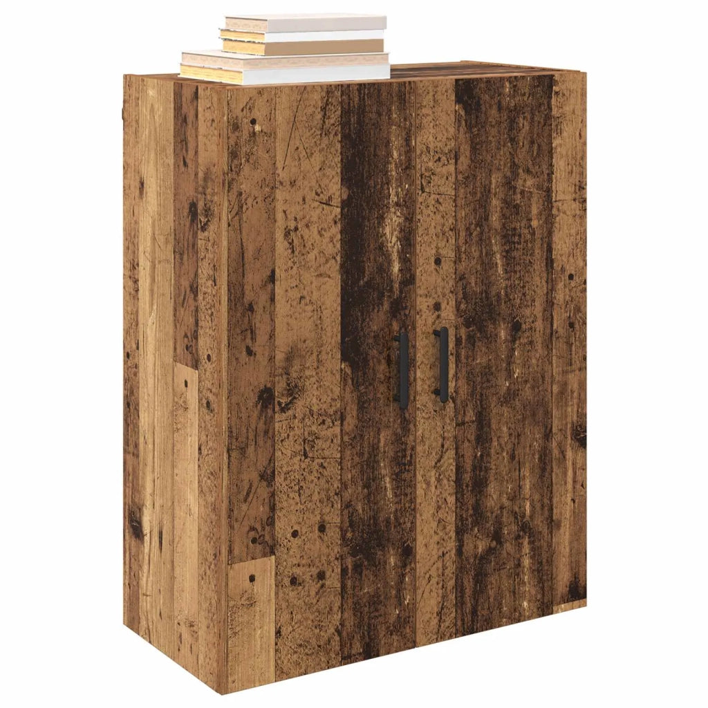 Mobiletto a muro 2 pcs Legno vecchio 69,5 x 34 x 90 cm 3394530