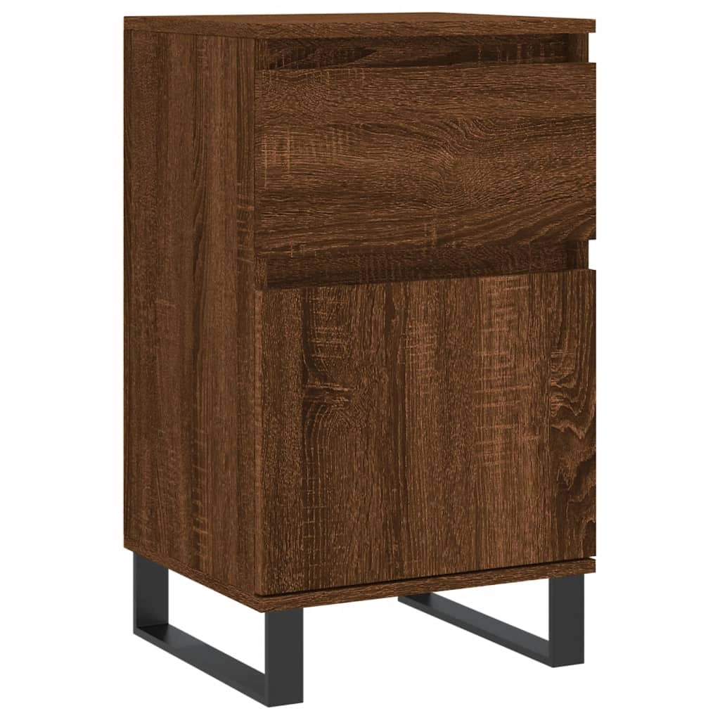 Buffet credenza cassettiera armadio mobile contenitore organizer per cucina soggiorno salotti set da 2 40 x 35 x 70 cm legno ingegnerizzato marrone 02_0036768