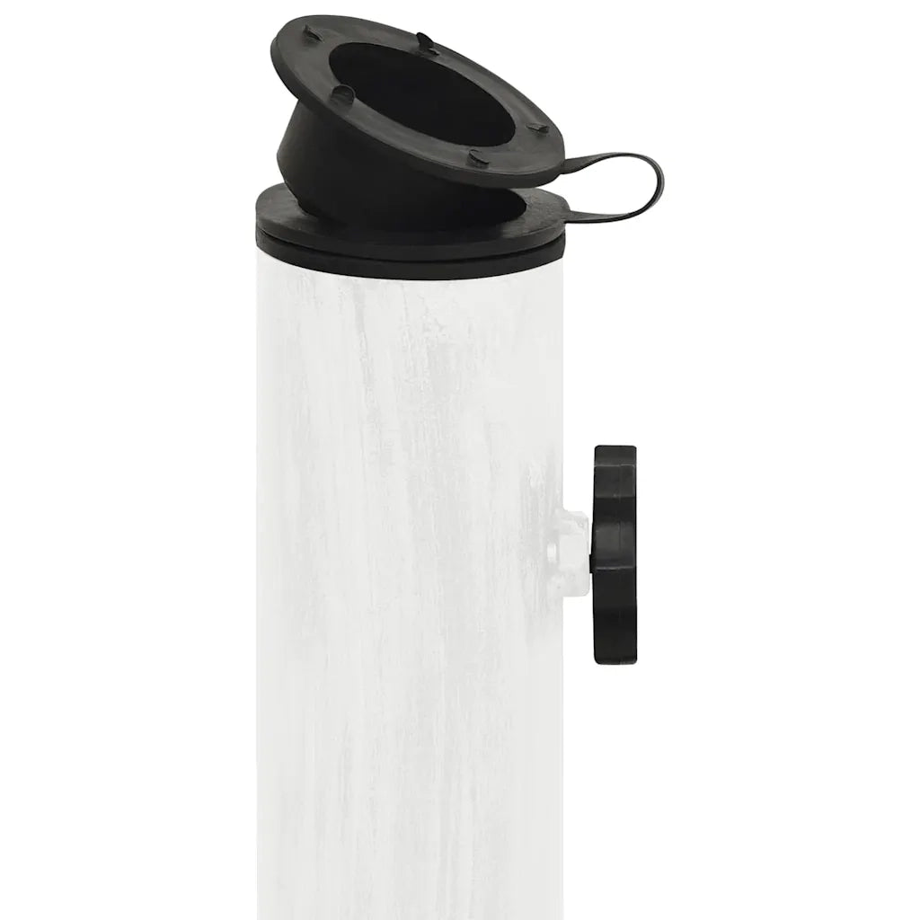 Base per ombrellone-Supporto per ombrellone Bianca 44x44x31 cm in Ghisa 460627