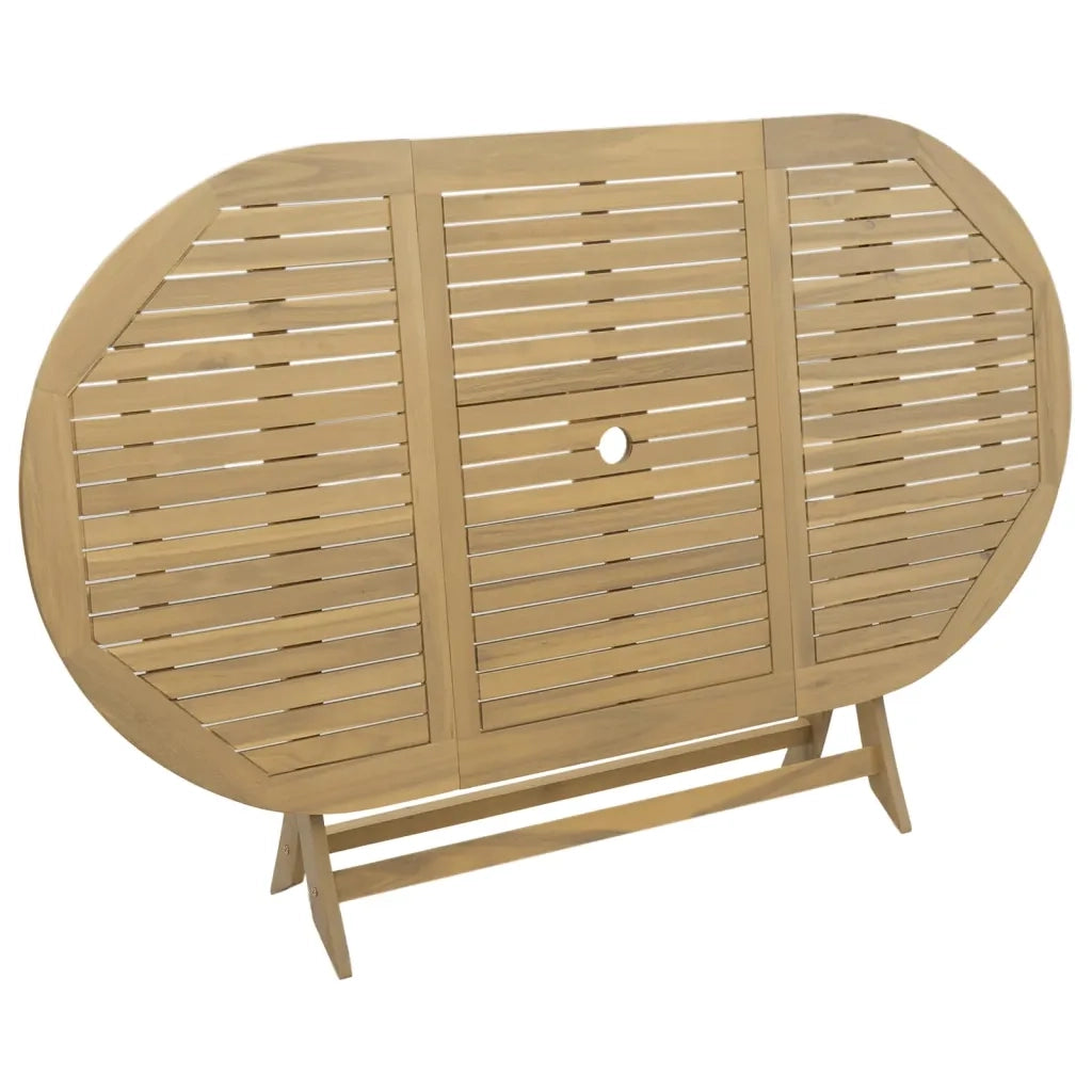 Tavolo da Giardino-Tavolo da esterno Pieghevole 160x85x75cm Legno Massello Acacia