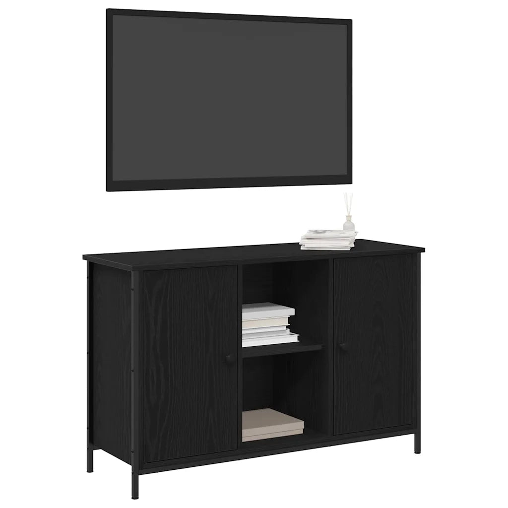 Set mobile TV | Armadietto TV | Mobile Porta TV Rovere Nero 101 x 35 x 65 cm Legno multistrato