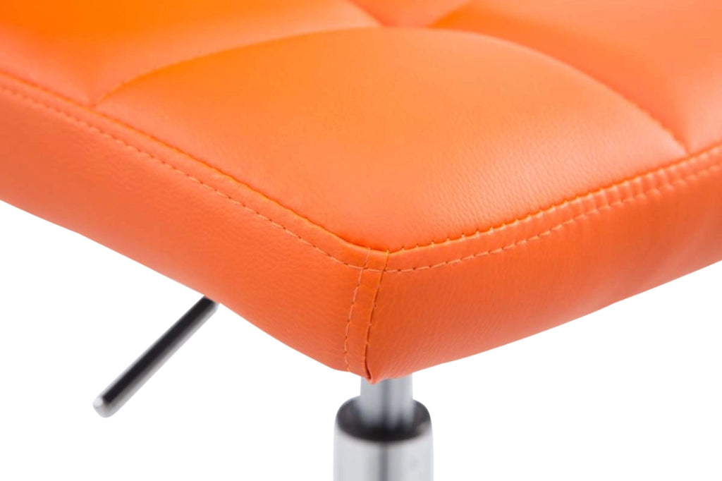 Set 4 sedie da lounge Palma similpelle arancione