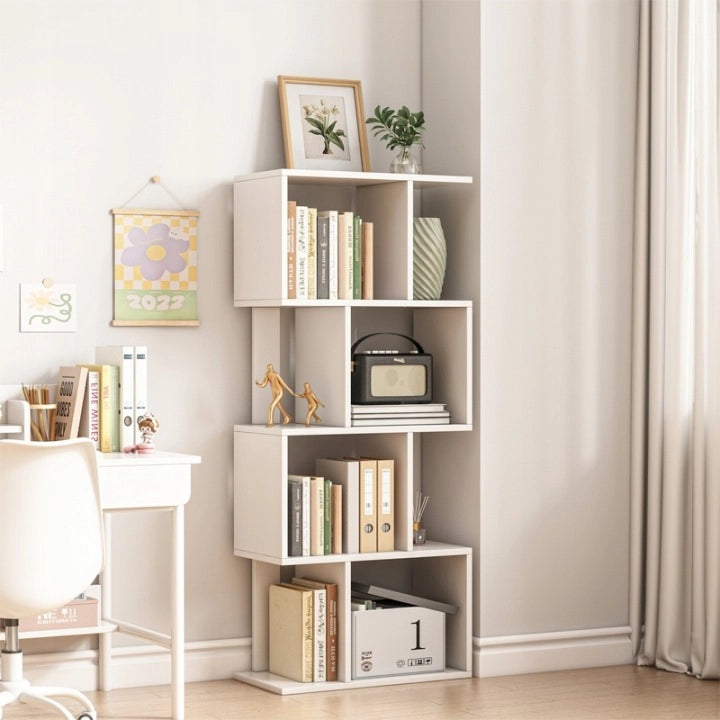 Scaffale aperto bianco scaffale armadio libreria moderno loft 140 cm