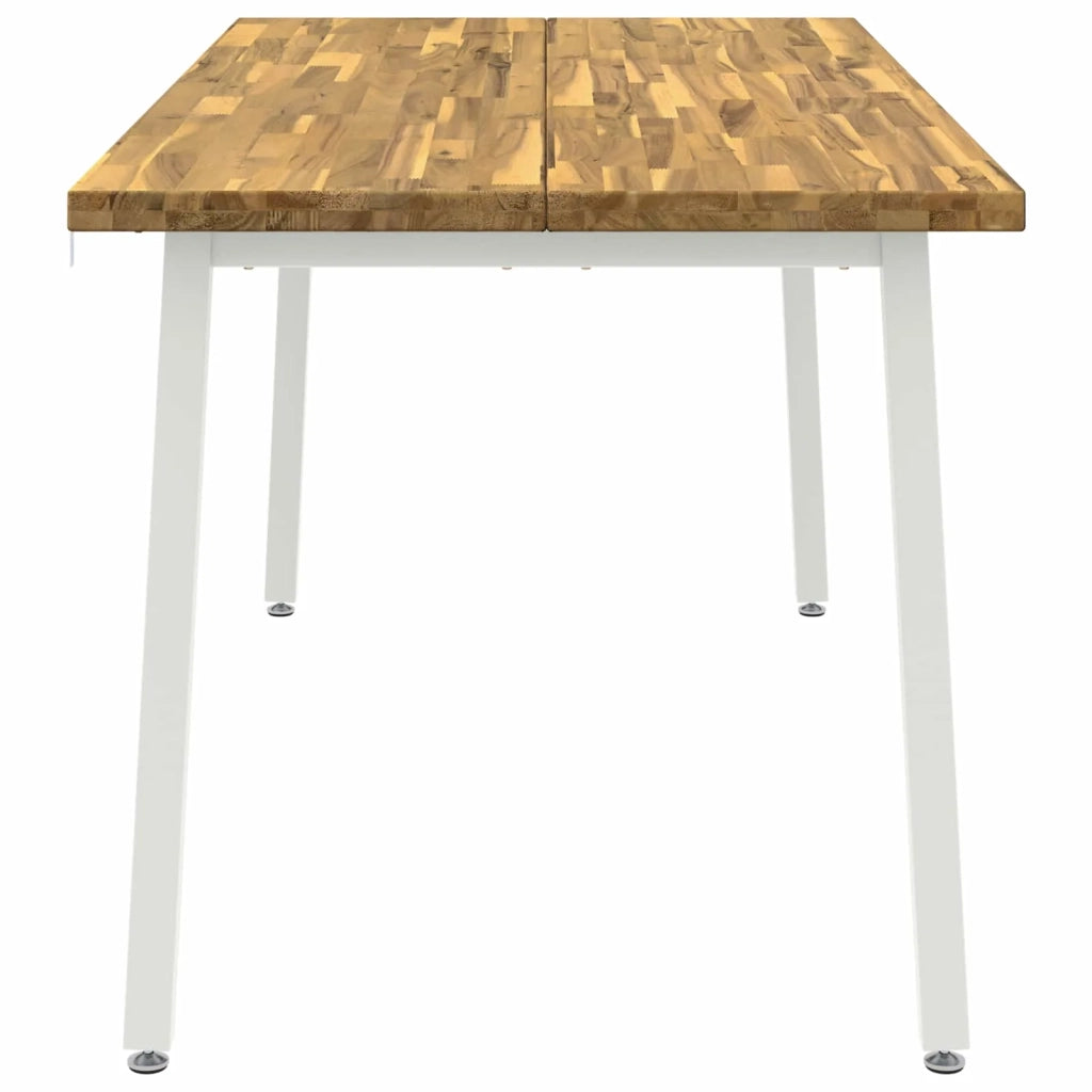 Tavolo da pranzo quadrato 160 x 70 x 75 cm Bianco 3425026