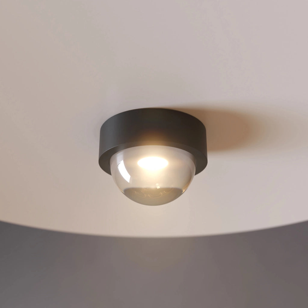 Lampada a Sospensione LED Hat Surface 8W 83° 2700K Nero Opaco - Apparecchio a Plafone o Incasso per Illuminazione d'Interni - Beneito & Faure