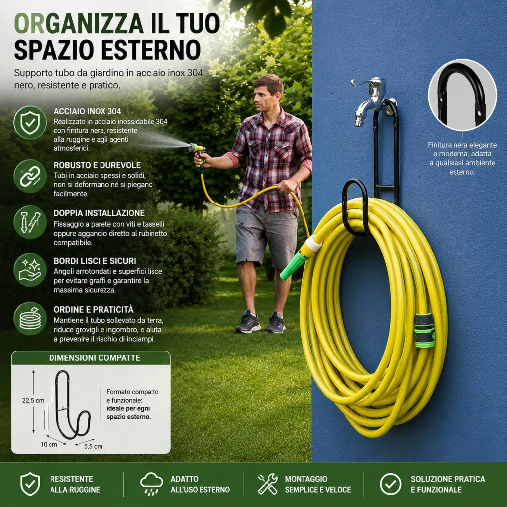 Supporto Da Parete Per Tubo Giardino Supporto Per Rubinetto Da Giardino 6152510