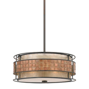 Lampadario Contemporaneo Laguna Metallo Rame Rinascimentale 4 Luci E27