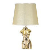 Lampada da Tavolo Donna 1, Oro, Ceramica, 25x25x42,5 cm