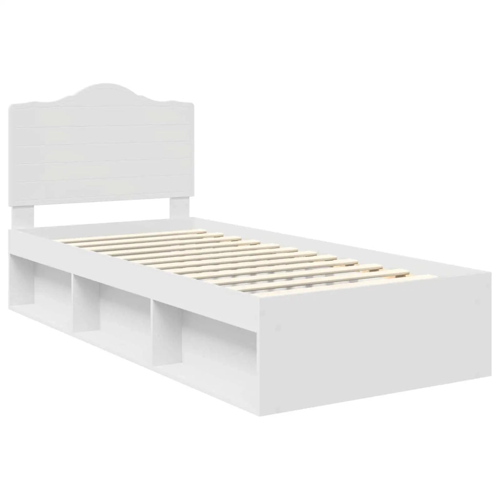 Struttura del letto Bianco 90 x 200 cm Pino massello 3413353