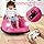 12V Auto Elettrica per Bambini con Telecomando, Autoscontro Elettrico con Luci LED Musica e Rotazione a 360°, Macchina Cavalcabile per Bambini 2-5 Anni (Rosa)