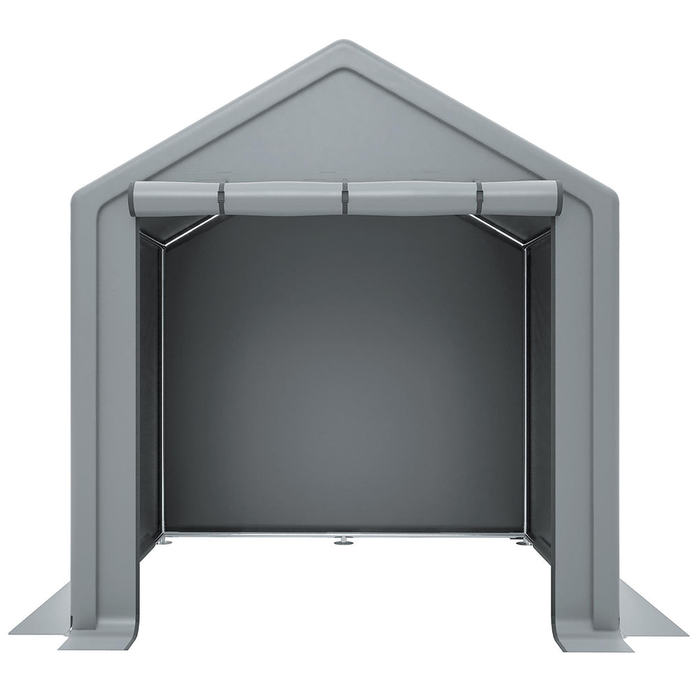 Ripostiglio per attrezzi - Xylo - 190x170x200cm - Grigio scuro - Garage per biciclette, tenda garage, capanno da giardino