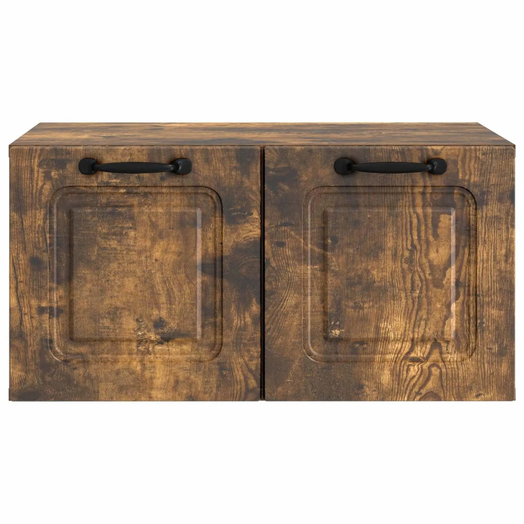 Mobile Porta TV da Muro Rovere Fumo 59,5 x 41 x 30 cm 899360