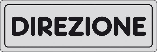 ETICHETTA ADESIVA 150X50 DIREZIONE- 10,0 pz