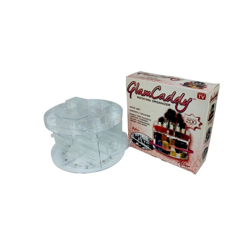 Trade Shop - Organizer Espositore Cosmetici Make Up Trucco Girevole Rotante 360° Glam Caddy -