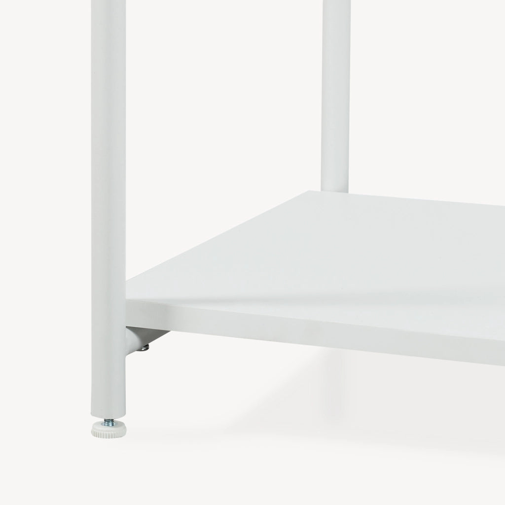 Guardaroba Aperto Verdfjorg con 3 Vani Appendiabiti e 3 Ripiani 200 x 110 x 40 cm - Bianco [en.casa]